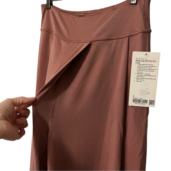 NWT Lululemon Softstreme Wide Leg HR Crop 8 Cupro Spiced Chai limited edition - Picture 11 of 14